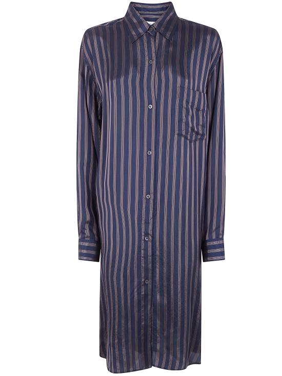 26SS 드리스 반 노튼 미디 원피스 261 131031 3276 509 NAVY