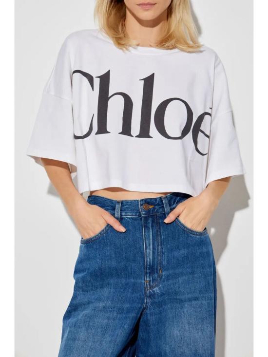26SS 끌로에 반팔 티셔츠 CH24AJH09183 098 101 WHITE - CHLOE