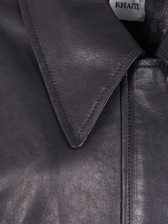 25FW 케이트 가죽 자켓 6166729 097 200 BLACK - KHAITE