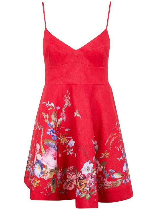 26SS 짐머만 숏 원피스 5963DRS264 REFL RED FLORAL - ZIMMERMANN
