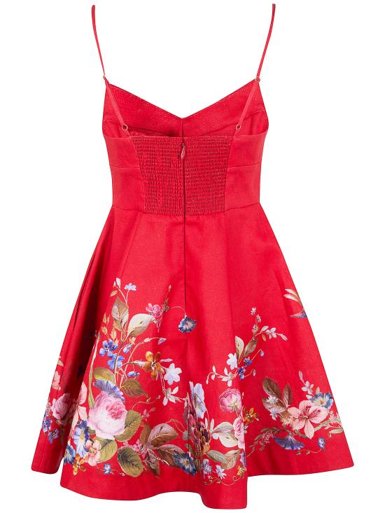 26SS 짐머만 숏 원피스 5963DRS264 REFL RED FLORAL - ZIMMERMANN