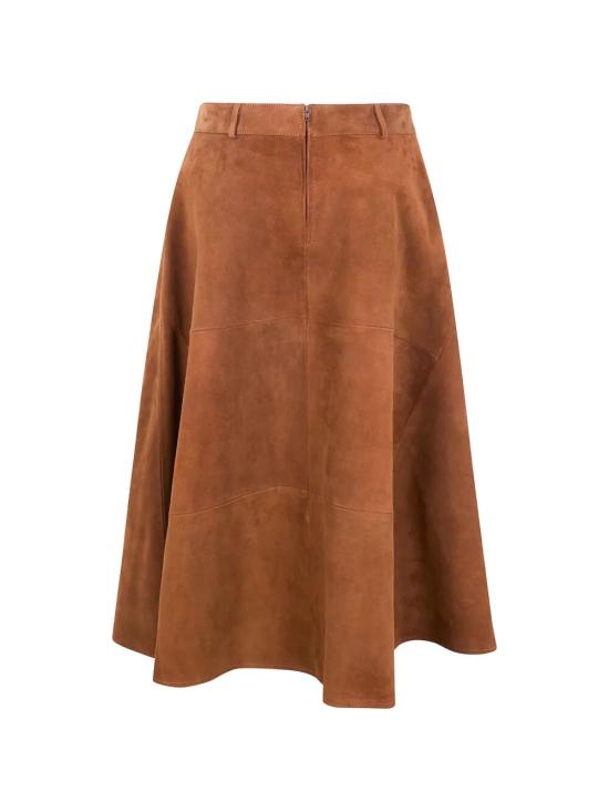 26SS 세미쿠튀르 미디 스커트 Y6ST02 NATURAL - SEMI-COUTURE