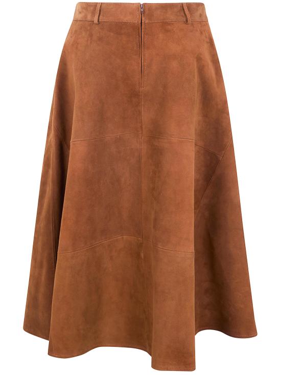 26SS 세미쿠튀르 미디 스커트 Y6ST02 NATURAL - SEMI-COUTURE