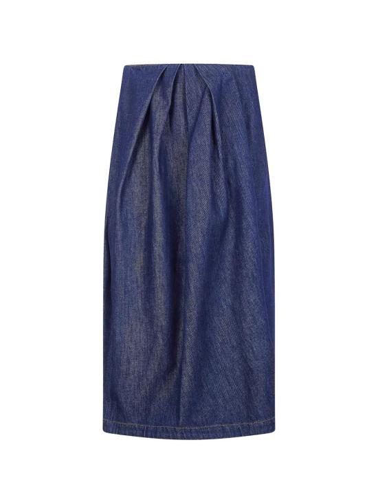 26SS 드리스 반 노튼 미디 스커트 261 130863 3385 507 INDIGO - DRIES VAN NOTEN