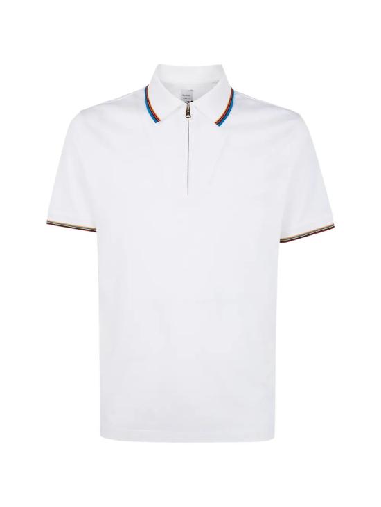 26SS 폴 스미스 폴로 티셔츠 M1R 487Y L00089 01 WHITE - PAUL SMITH