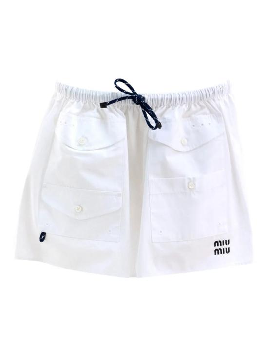 26SS 미우미우 포플린 미니스커트 MG2643SOOO 10RG F0009 BIANCO