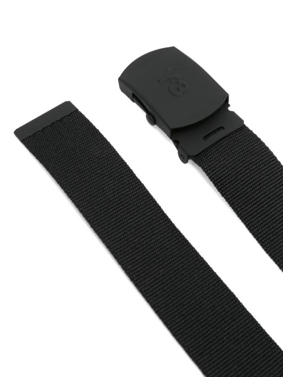 26SS 와이쓰리 클래식 로고 버클 패브릭 가죽 벨트 KA2308 BLACK - Y-3