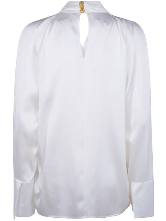 26SS 발망 셔츠 GF1IL150SE95 0FA WHITE - BALMAIN