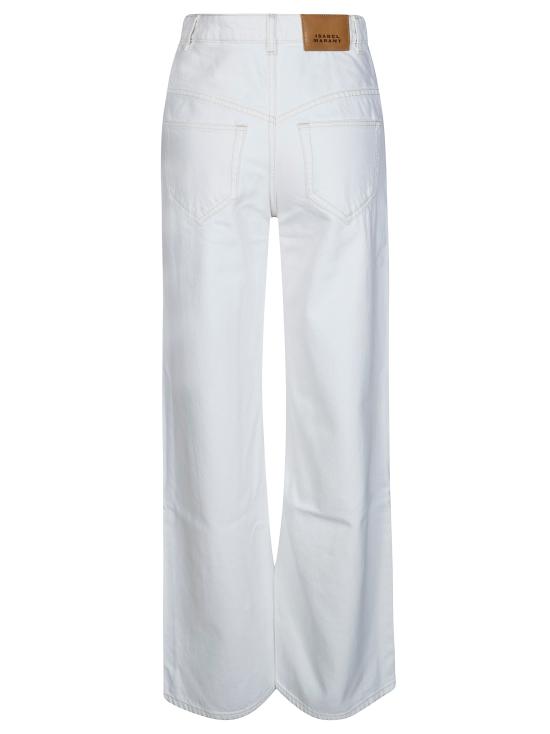26SS 이자벨마랑 스트레이트 팬츠 PA0052FBD1H02I 20WH BIANCO - ISABEL MARANT