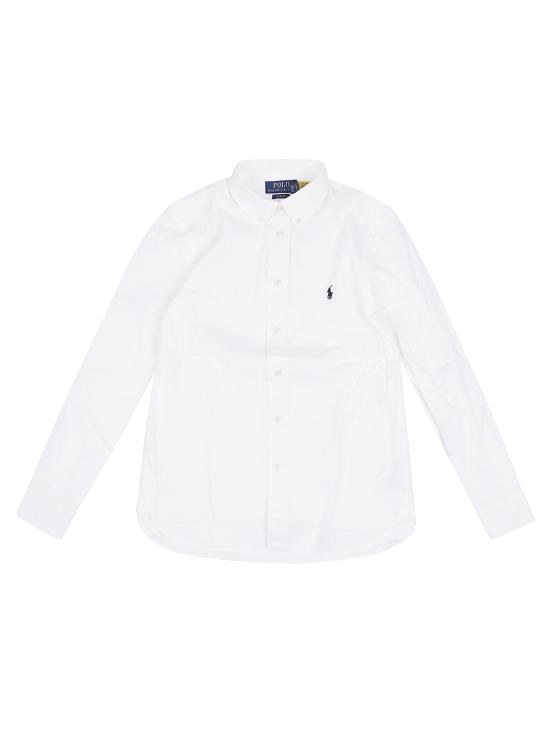 25FW [키즈] 랄프 로렌 셔츠 323819238 001 WHITE