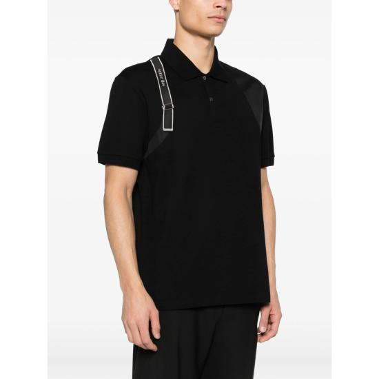 26SS 알렉산더 맥퀸 폴로 티셔츠 857157 QXAAK 1000 BLACK - ALEXANDER MCQUEEN