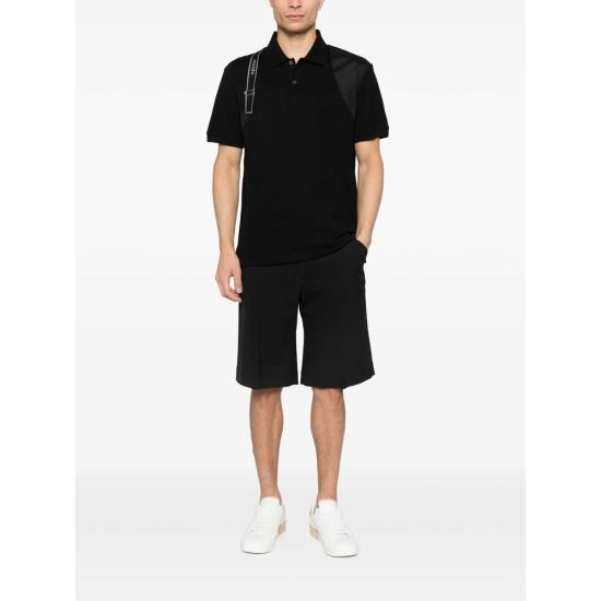 26SS 알렉산더 맥퀸 폴로 티셔츠 857157 QXAAK 1000 BLACK - ALEXANDER MCQUEEN
