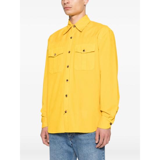26SS 이사이아 긴팔 셔츠 X0076 CMT217 080 YELLOW - ISAIA