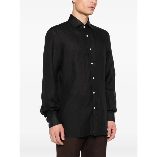 26SS 이사이아 긴팔 셔츠 KM304 MC10TC 03 BLACK - ISAIA