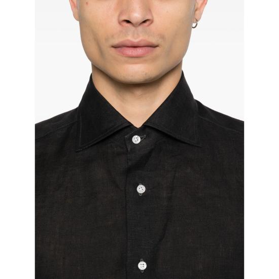 26SS 이사이아 긴팔 셔츠 KM304 MC10TC 03 BLACK - ISAIA