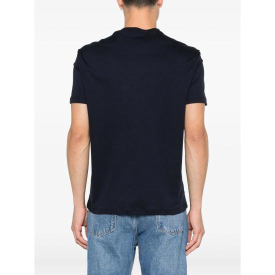 26SS 이사이아 반팔 티셔츠 J0416 MCX154 800 BLUE - ISAIA