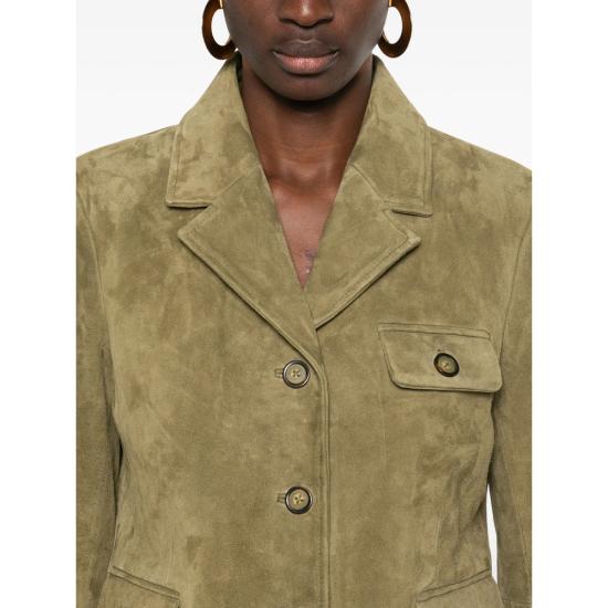 26SS 더 가먼트 가죽 자켓 21796 SUEDE 266 GREEN - THE GARMENT