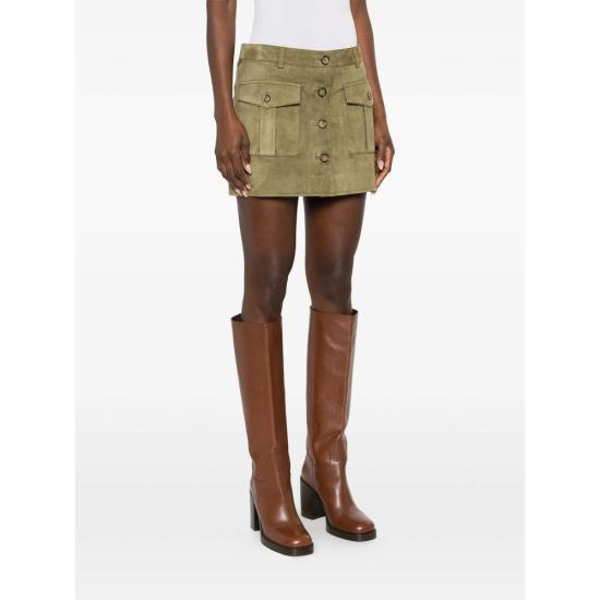 26SS 더 가먼트 숏 스커트 21795 SUEDE 266 GREEN - THE GARMENT