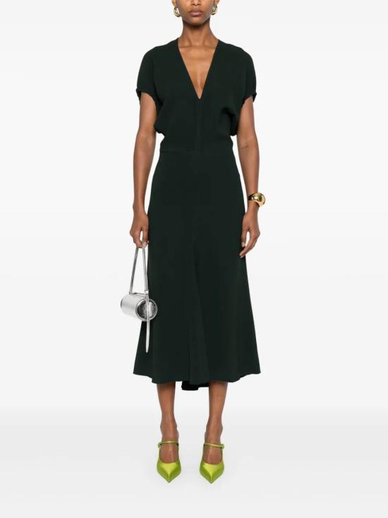 25FW 빅토리아 베컴 미디 원피스 1325WDR006381A 9453 GREEN - VICTORIA BECKHAM