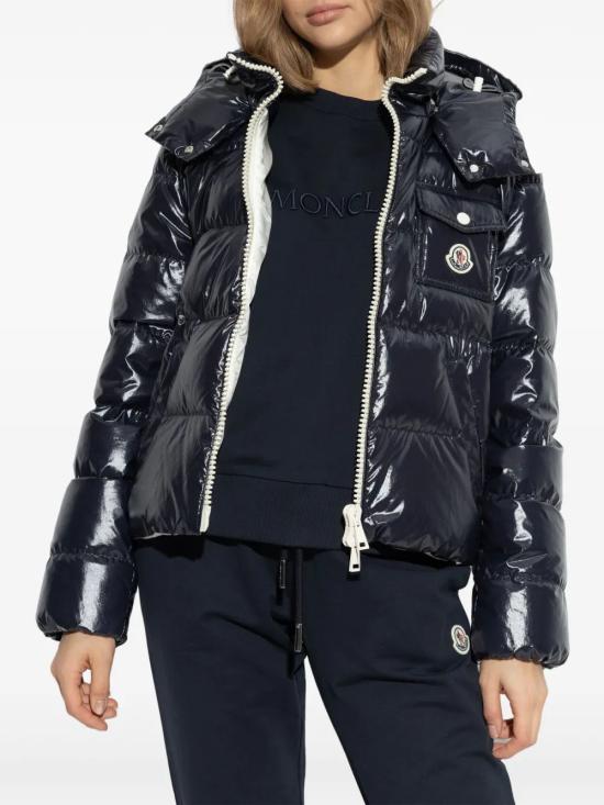 25SS 몽클레어 볼드 폭스 헤드 패치 바이컬러 가디건 K10931A00078597EU778 NAVY - MONCLER