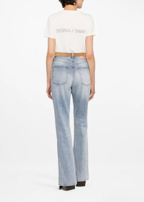  생로랑 리버스 티셔츠 665234 Y37AW9744 WHITE - SAINT LAURENT