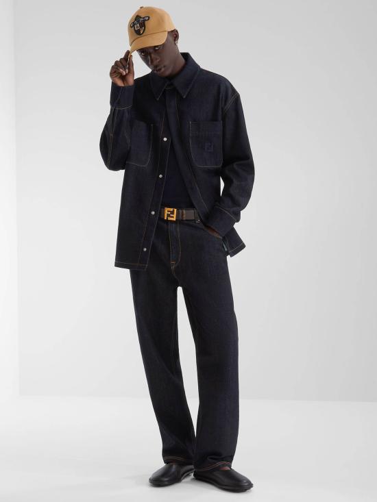 25SS 펜디 가죽 벨트 7C0541ASIW F1S9U BROWN - FENDI