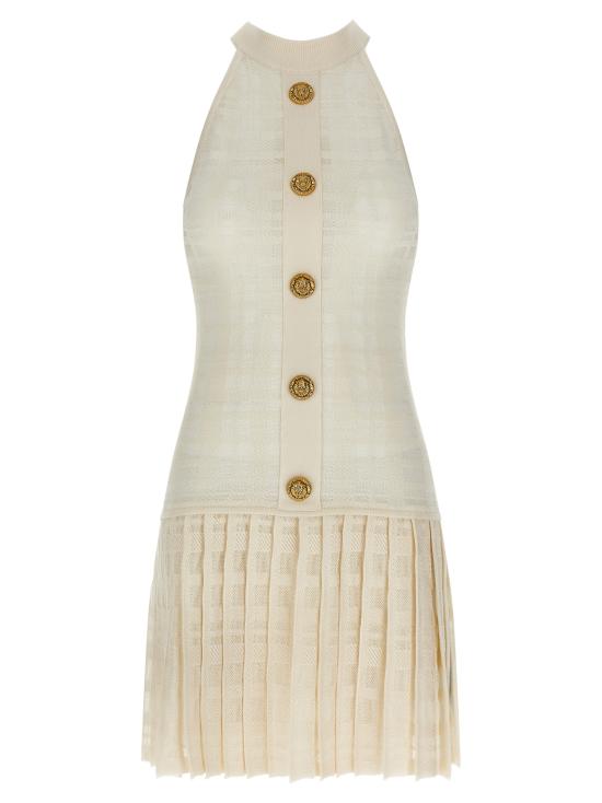 26SS 발망 숏 원피스 GF1R3375KJ360KA White