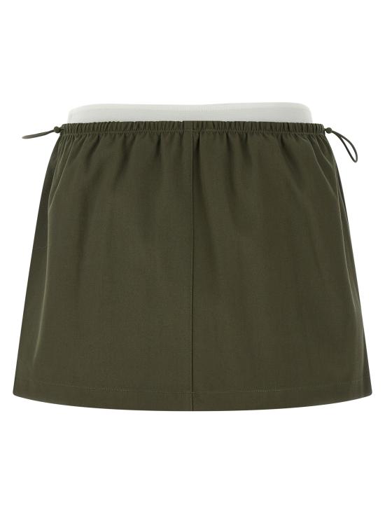 26SS 알렉산더 왕 롱 스커트 1WC1265382305 Green - ALEXANDER WANG