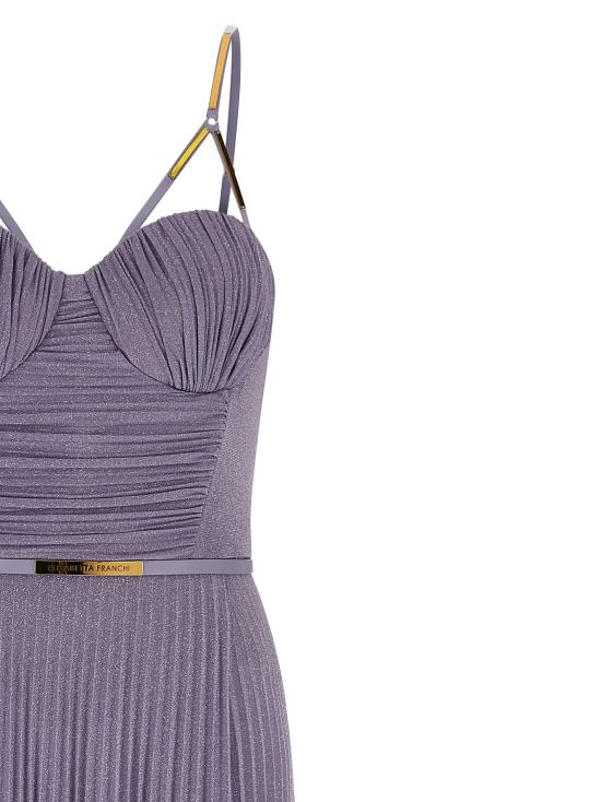 26SS 엘리자베타프랜치 롱 원피스 ABR1661E2EV7 Purple - ELISABETTA FRANCHI