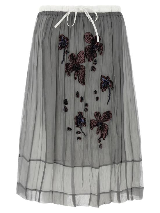 26SS 프라다 미디 스커트 P172ZRSOOO18QLF0024 Silver