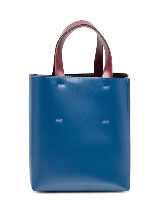 26SS 마르니 토트백 SHMP0039Y4LV639 ZP056 CEMENT NIGHT BLUE DARK BURGUNDY - MARNI