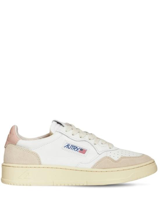 26SS 오트리 메달리스트 로우 레더 스니커즈 AULW LS37 White