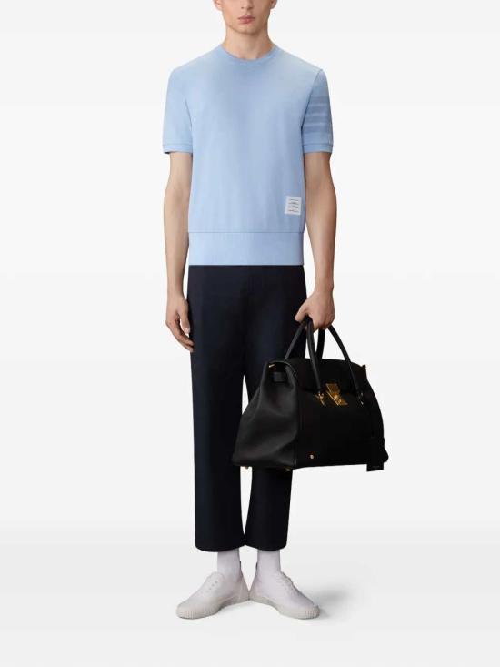 26SS 톰브라운 코튼 저지 4바 티 MJS303AJ0253 LIGHT BLUE 480 - THOM BROWNE