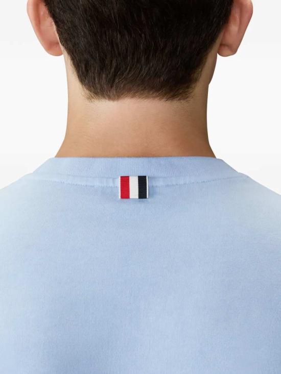 26SS 톰브라운 코튼 저지 4바 티 MJS303AJ0253 LIGHT BLUE 480 - THOM BROWNE