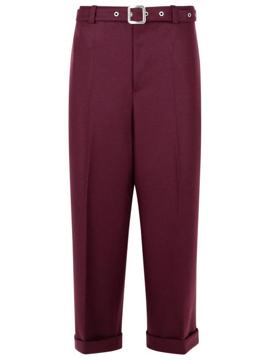 25FW 질샌더 스트레이트 팬츠 J22KA0297 J40045505 Bordeaux