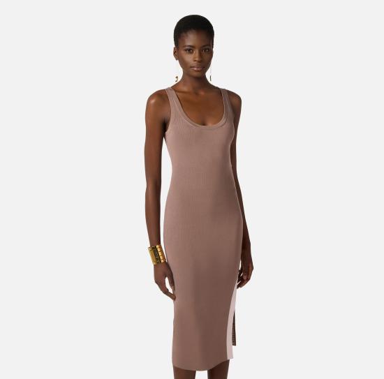 26SS 엘리자베타프랜치 미디 원피스 AM03S61E2 727 Argilla burro - ELISABETTA FRANCHI