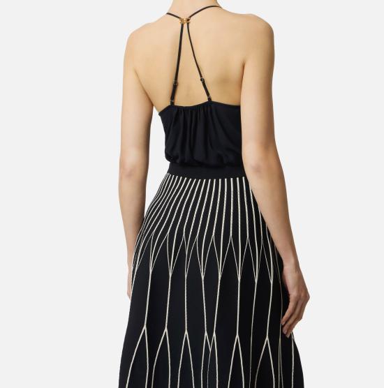 26SS 엘리자베타프랜치 바디수트 티셔츠 BO01461E2 110 Black - ELISABETTA FRANCHI