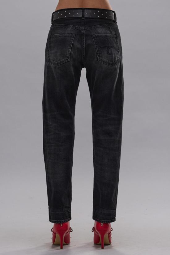 알13 데님 팬츠 R13 보이프렌드 진 에섹스 블랙 - R13