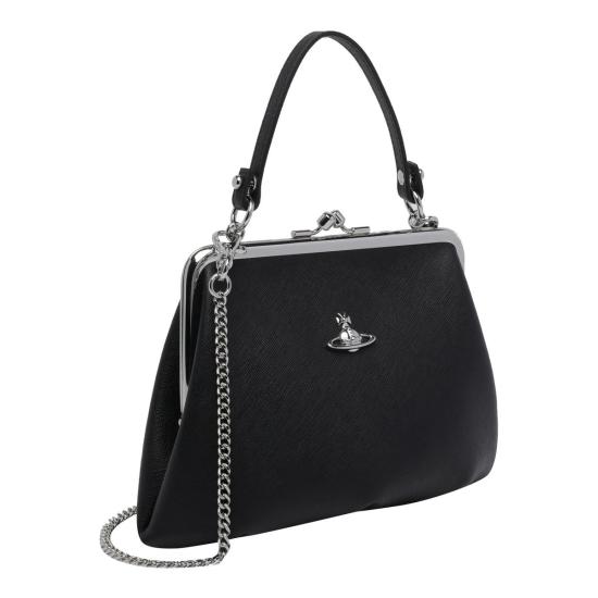 26SS 비비안웨스트우드 그레니 펄스 체인 크로스백 4B010007WS0021N401 Black - VIVIENNE WESTWOOD