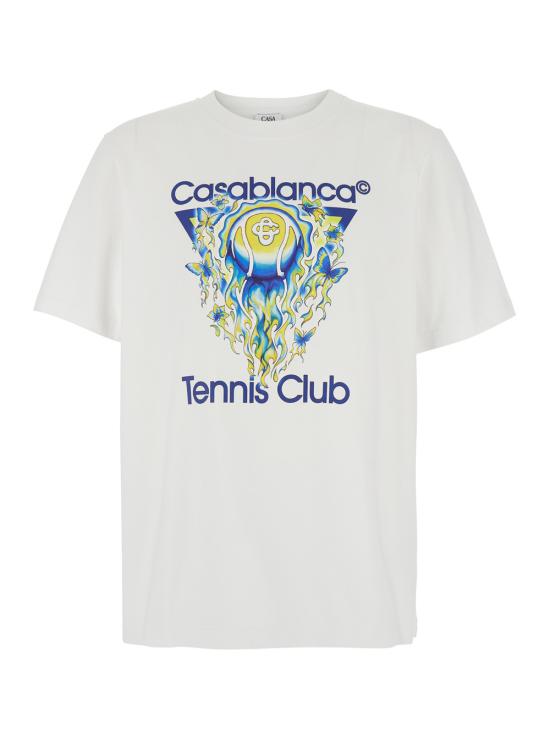 26SS 카사블랑카 반팔 티셔츠 MSP26JTS00101BRIGHTWHITEJERSEY White