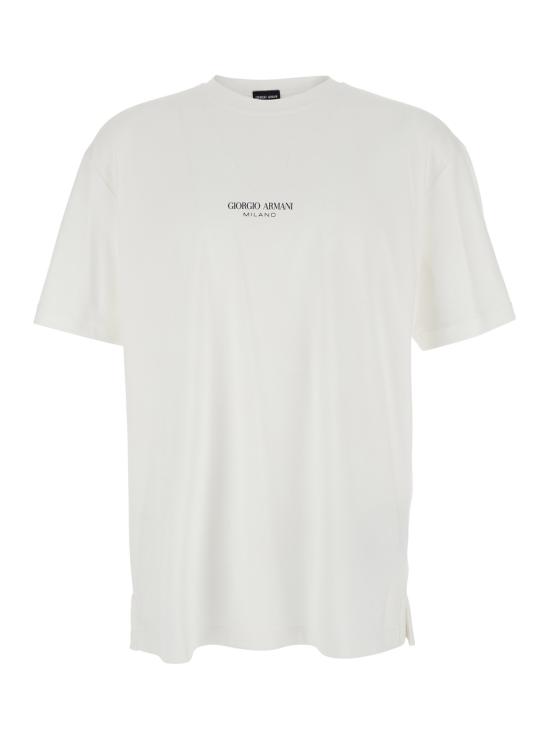 26SS 조르지오 아르마니 반팔 티셔츠 GM001085TE10629U0002 White