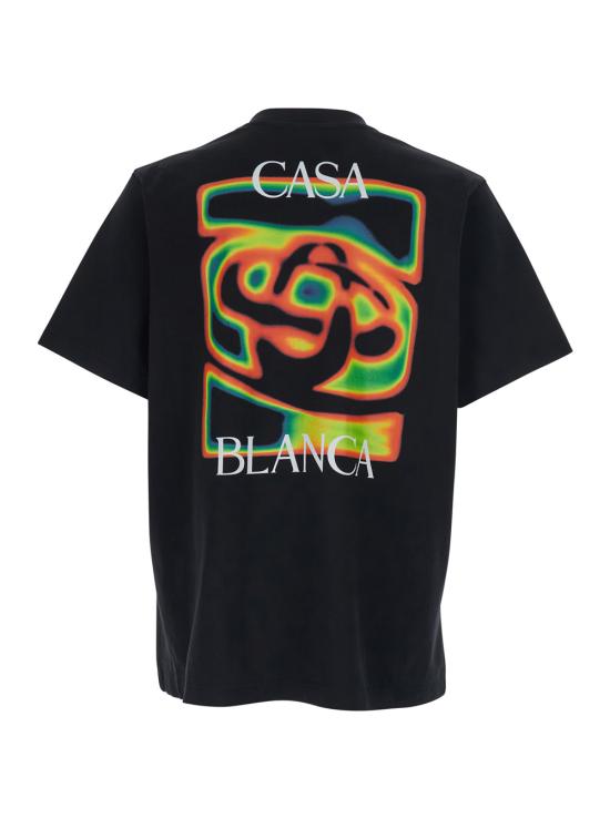 26SS 카사블랑카 반팔 티셔츠 MSP26JTS00106BLACKJERSEY Black - CASABLANCA