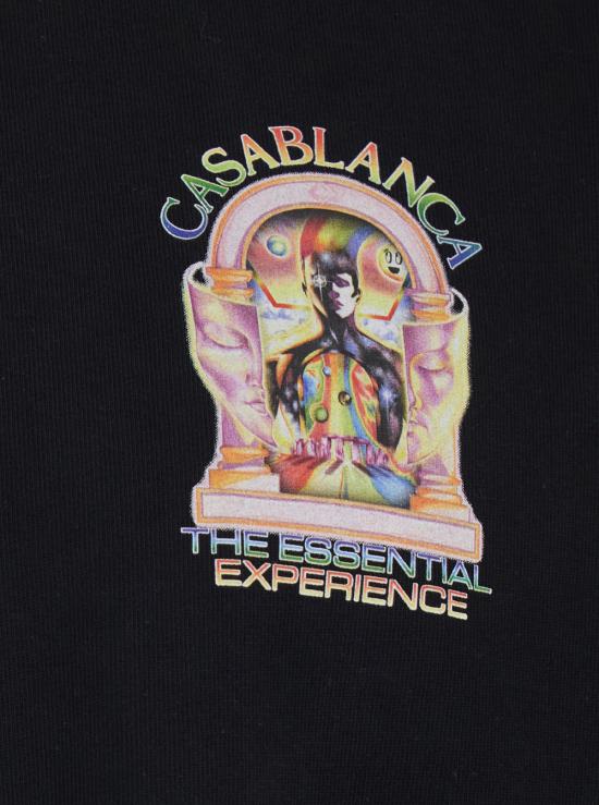 26SS 카사블랑카 반팔 티셔츠 MSP26JTS00117BLACKJERSEY Black - CASABLANCA