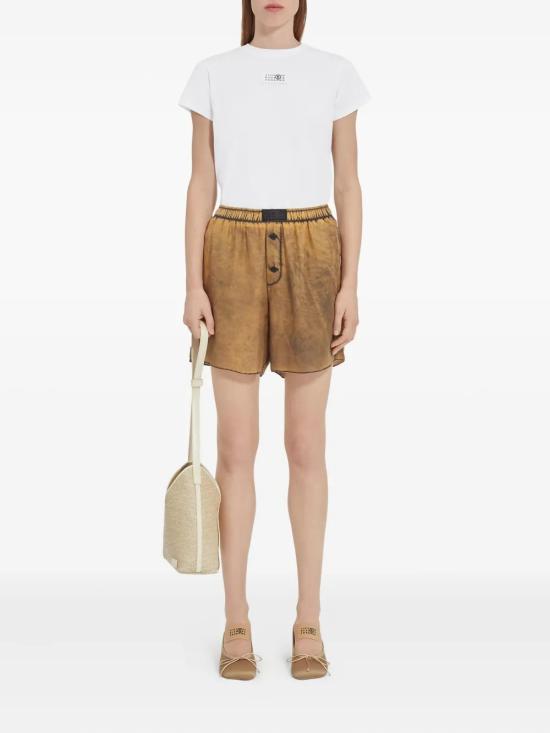 26SS MM6 메종마르지엘라 뉴메릭 코튼 저지 티셔츠 S52GC0327 M20170 101 White - MM6 MAISON MARGIELA