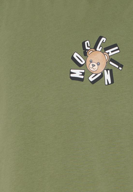 26SS [키즈] 모스키노 티셔츠 HUM05O LAA03 30037 GREEN - MOSCHINO