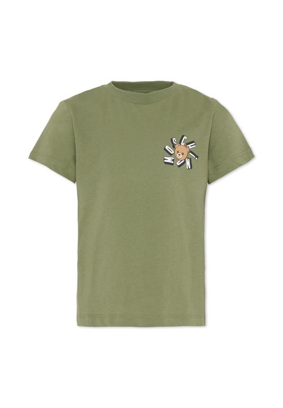 26SS [키즈] 모스키노 티셔츠 HUM05O LAA03 30037 GREEN