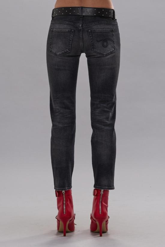  알13 데님 팬츠 R13 보이 스트레이트 진 블랙 - R13