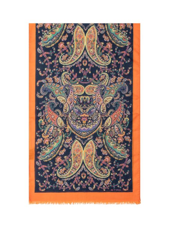 26SS 에트로 머플러/스카프 WATA0005AKD92 X0883 STAMPA FDO NERO