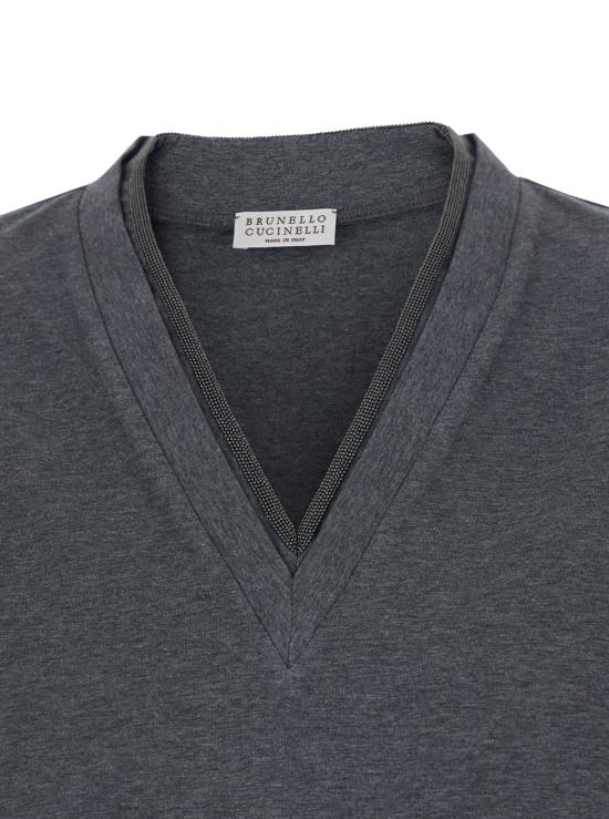 26SS 브루넬로 쿠치넬리 반팔 티셔츠 M0T18BD222CV563 Grey - BRUNELLO CUCINELLI