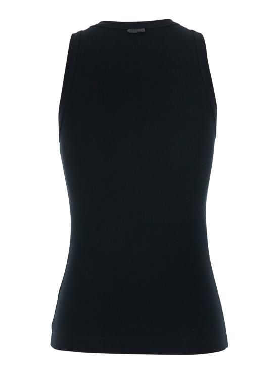 26SS 브루넬로 쿠치넬리 민소매 티셔츠 M0TC8FX230C101 Black - BRUNELLO CUCINELLI